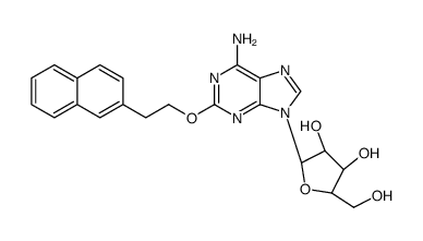 2-[2-(2-萘基)乙氧基]腺苷 结构式