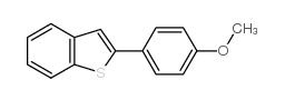 2-(4-甲氧基苯基)苯并噻吩 结构式