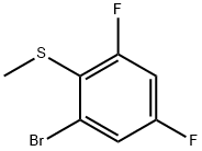 1-溴-3,5-二氟-2-甲硫基苯 结构式