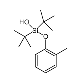 Silanol, 1,1-bis(1,1-dimethylethyl)-1-(2-methylphenoxy)- 结构式