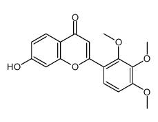 7-羟基-2-(2,3,4-三甲氧基苯基)-4H-色烯-4-酮 结构式