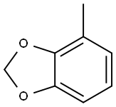 4-甲基-1,3-苯并二氧戊环 结构式