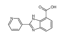 2-(3-吡啶基)-1H-苯并咪唑-7-羧酸 结构式
