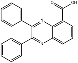 2,3-二苯基喹喔啉-5-羧酸 结构式