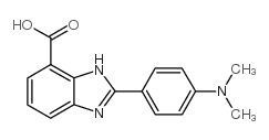 2-(4-二甲基氨基苯基)-3H-苯并咪唑-4-羧酸 结构式