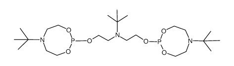2-Propanamine, N,N-bis[2-[[6-(1,1-dimethylethyl)tetrahydro-4H-1,3,6,2-dioxazaphosphocin-2-yl]oxy]ethyl]-2-methyl- 结构式
