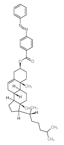 胆甾-5-烯-3β-基-4-苯基偶氮苯甲酸酯 结构式