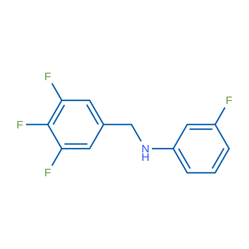 3-氟-N-(3,4,5-三氟苄基)苯胺 结构式