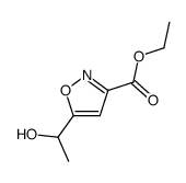 5-(1-羟乙基)异噁唑-3-甲酸乙酯 结构式