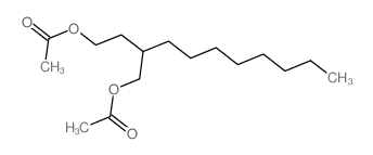 2-辛基-1,4-丁二醇二乙酸酯 结构式
