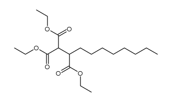3-辛基-2,2,3-丁烷三羧酸 1,2,4-三乙酯 结构式