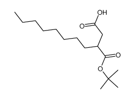 2-辛基丁二酸 1-(1,1-二甲基乙基)酯 结构式