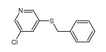 3-(苄硫基)-5-氯吡啶 结构式
