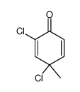 2,4-二氯-4-甲基-2,5-环己二烯-1-酮 结构式