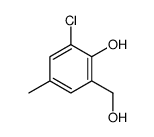 2-氯-6-(羟甲基)-4-甲基苯酚 结构式