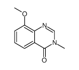 8-甲氧基-3-甲基-4(3H)-喹唑啉酮 结构式