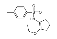 N-(2-乙氧基-1-环戊烯-1-基)-4-甲基苯磺酰胺 结构式