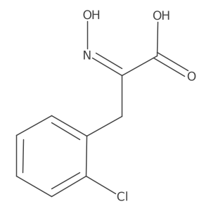 (2Z)-3-(2-Chlorophenyl)-2-hydroxyiminopropanoic Acid 结构式