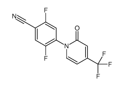 Benzonitrile, 2,5-difluoro-4-[2-oxo-4-(trifluoromethyl)-1(2H)-pyridinyl]- 结构式