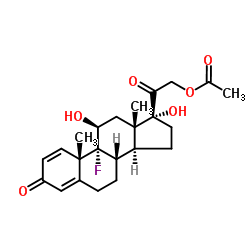 化合物Isoflupredone Acetate(储存“-20℃”；运输“冰袋”) 结构式