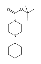 4-环己基哌嗪-1-甲酸叔丁酯 结构式