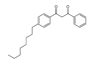 1,3-Propanedione, 1-(4-octylphenyl)-3-phenyl- 结构式
