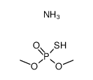 O,O-二甲基硫(醇)代磷酸铵 结构式
