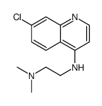 N-(7-氯-4-喹啉基)-N-[2-(二甲氨基)乙基]胺 结构式