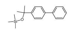 1,1'-Biphenyl, 4-[1-methyl-1-[(trimethylsilyl)oxy]ethyl]- 结构式