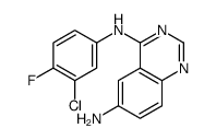 N4-(3-氯-4-氟苯基)-4,6-喹唑啉二胺 结构式
