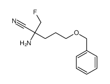 Pentanenitrile, 2-amino-2-(fluoromethyl)-5-(phenylmethoxy)- 结构式