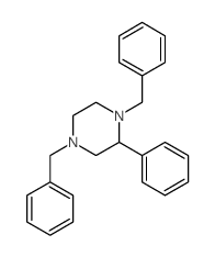 1,4-二苄基-2-苯基哌嗪 结构式