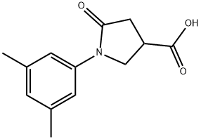 1-(3,5-二甲基苯基)-5-氧代-吡咯烷-3-羧酸 结构式