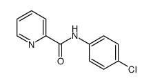 N-(4-氯苯基)吡啶-2-甲酰胺 结构式