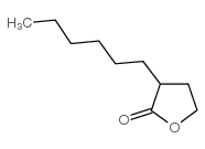 3-己基二氢-2(3H)-呋喃酮 结构式