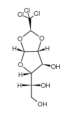1,2-O-(2,2,2-三氯亚乙基)-α-D-呋喃葡萄糖 结构式