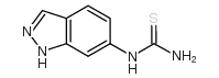 N-(1H-吲唑-6-基)硫脲 结构式