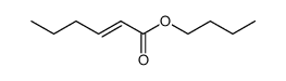 (E)-2-Hexenoic acid butyl ester 结构式