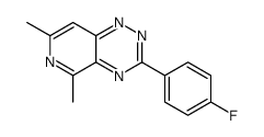 3-(4-氟苯基)-5,7-甲基吡啶并[3,4-e][1,2,4]三嗪 结构式