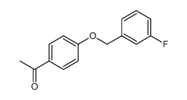 4'-(3-FLUOROBENZYLOXY)ACETOPHENONE 结构式
