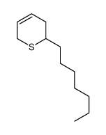 2H-Thiopyran, 2-heptyl-3,6-dihydro- 结构式