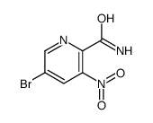 5-溴-3-硝基吡啶-2-甲酰胺 结构式