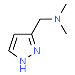 N,N-二甲基-1-(3-吡唑基)甲胺 结构式