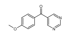 (4-Methoxyphenyl)-5-pyrimidinylmethanone 结构式
