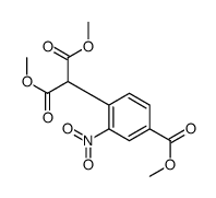 2-[4-甲氧羰基-2-硝基苯基]-丙二酸-1,3-二甲酯 结构式