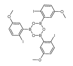 2,4,6-Tris(2-iodo-5-methoxyphenyl)boroxin 结构式