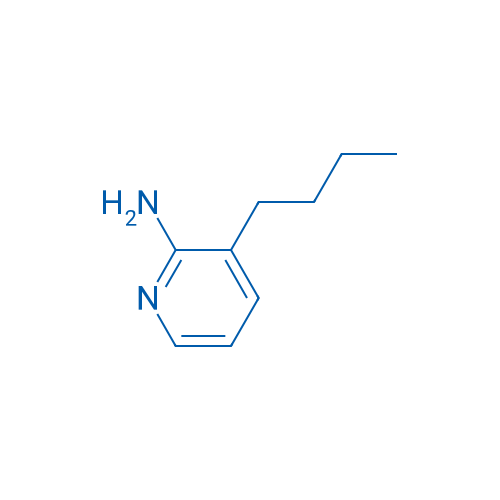 3-丁基吡啶-2-胺 结构式