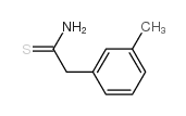 2-(3-甲基苯基)硫代乙酰胺 结构式