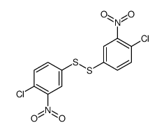 1-氯-4-[(4-氯-3-硝基苯基)二硫烷基]-2-硝基苯 结构式