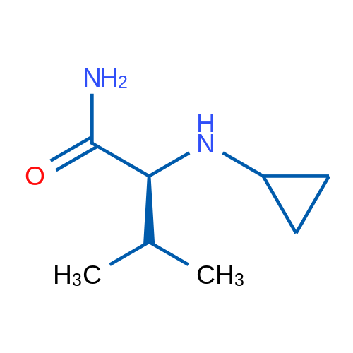 N-环丙基-L-缬氨酰胺 结构式